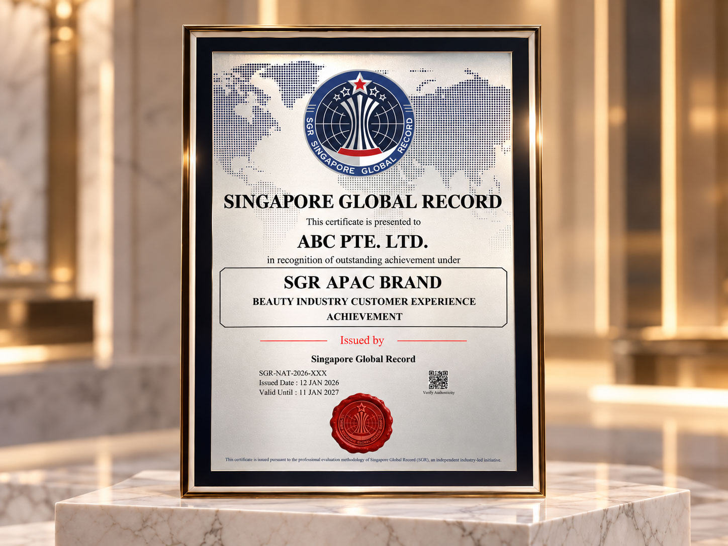 SGR Brand Excellence Recognition
