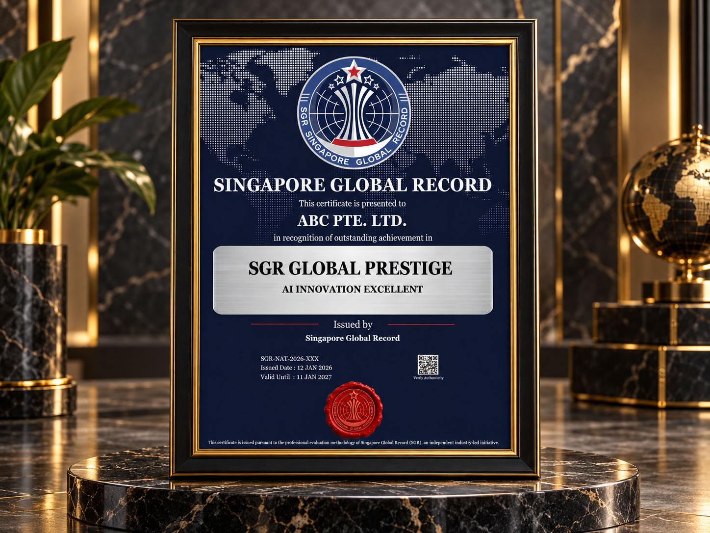 SGR Global Prestige Recognition